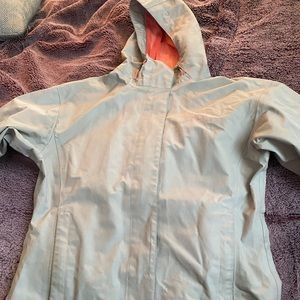 Jelly Hansen Gray zip up rain coat